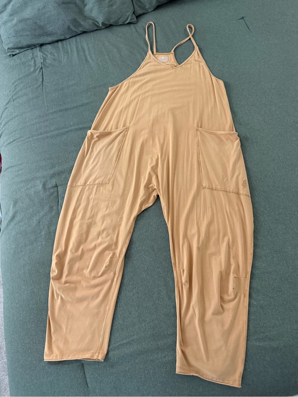 Free People FP Movement Hot Shot Onesie Muted Orange Small Jumpsuit